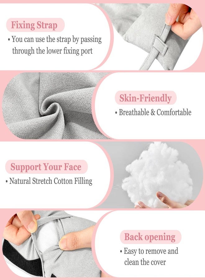 Mistuki Facial Surgery Recovery Pillow for Rhinoplasty, After Face Lift, Anti Aging & Wrinkle Face Back Sleep Training Pillow, Post Hair Transplant Head Stabilizer Cervical Neck Support Wedge - Image 5