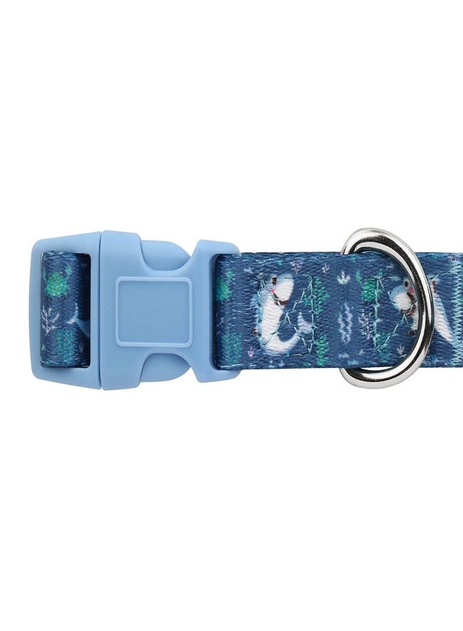 HDE Nylon Dog Collar Adjustable Soft Puppy Collars for Small Medium Large Dogs Sharks - M - Image 5