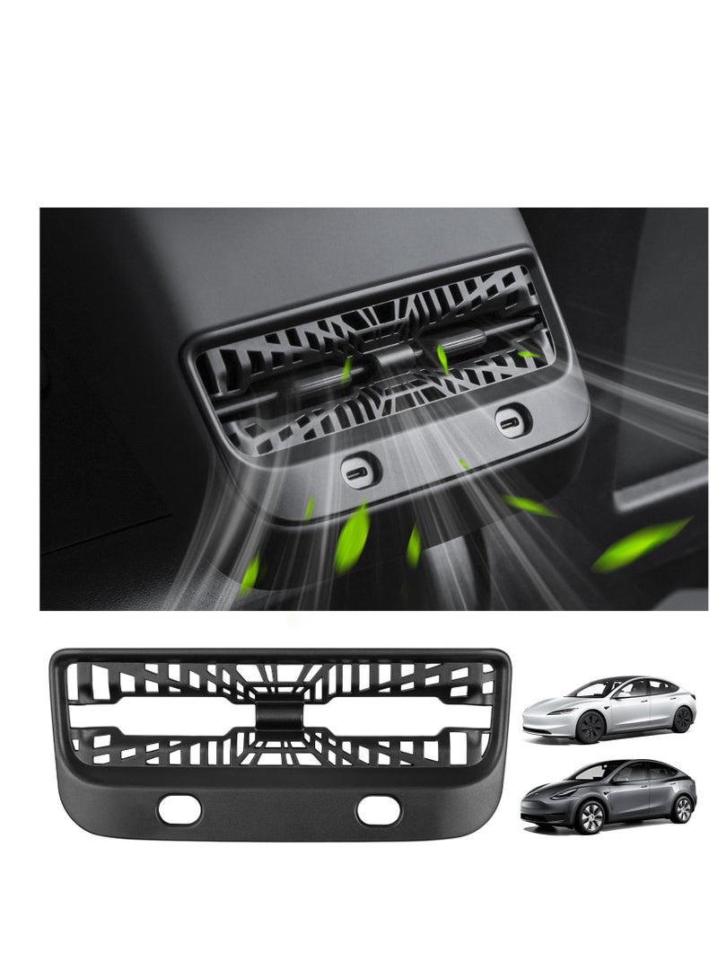SYOSI Backseat Air Vents Cover, Rear Seat Center Console Air Vent Trim Compatible with Tesla Model 3 & Model Y 2017 2018 2019 2020 2021 2022 2023 Accessories Waterproof and Dust-Proof - Image 1