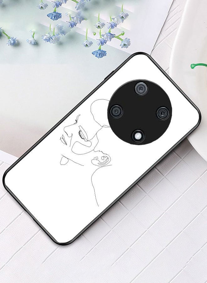 Okteq TPU Protection and Hybrid Rigid Back Cover Case Male Face for Huawei nova Y90 - Image 2
