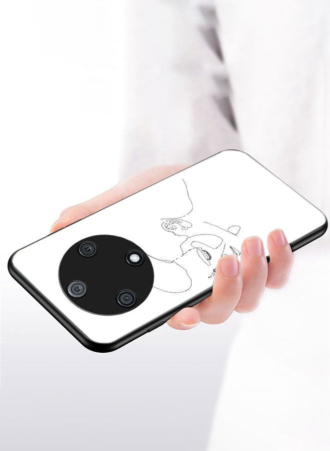 Okteq TPU Protection and Hybrid Rigid Back Cover Case Male Face for Huawei nova Y90 - Image 3