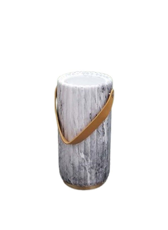 FEND Modern Hanging Ceramic Plant Pot Stylish & Durable Indoor/Outdoor Planter with Leather Strap - Image 1