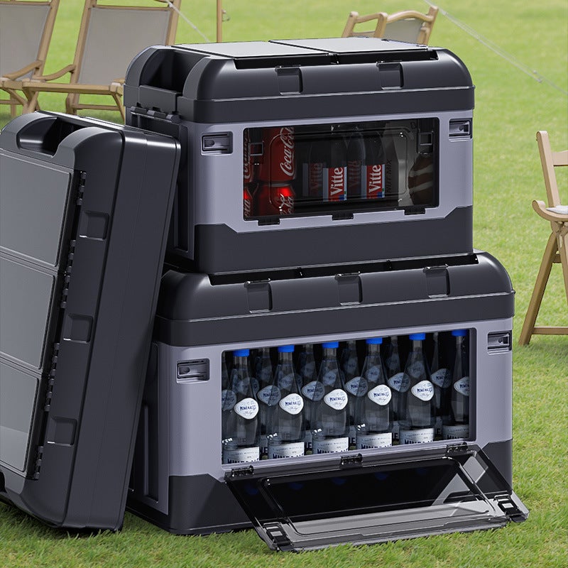 Folding Car Storage Box, Side Opening, Large Capacity for Outdoor Camping - Image 4