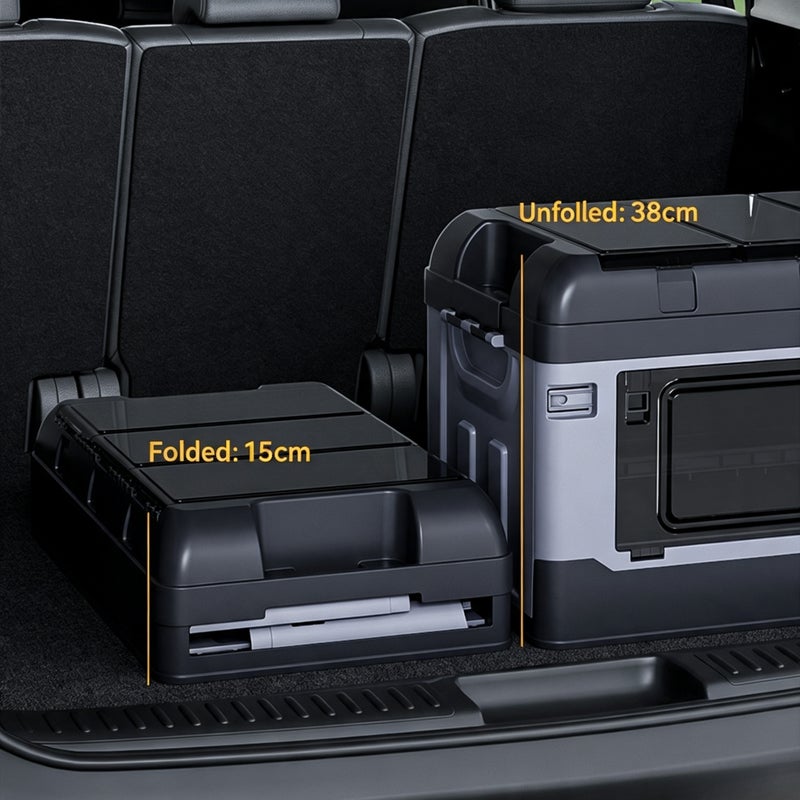 Folding Car Storage Box, Side Opening, Large Capacity for Outdoor Camping - Image 3