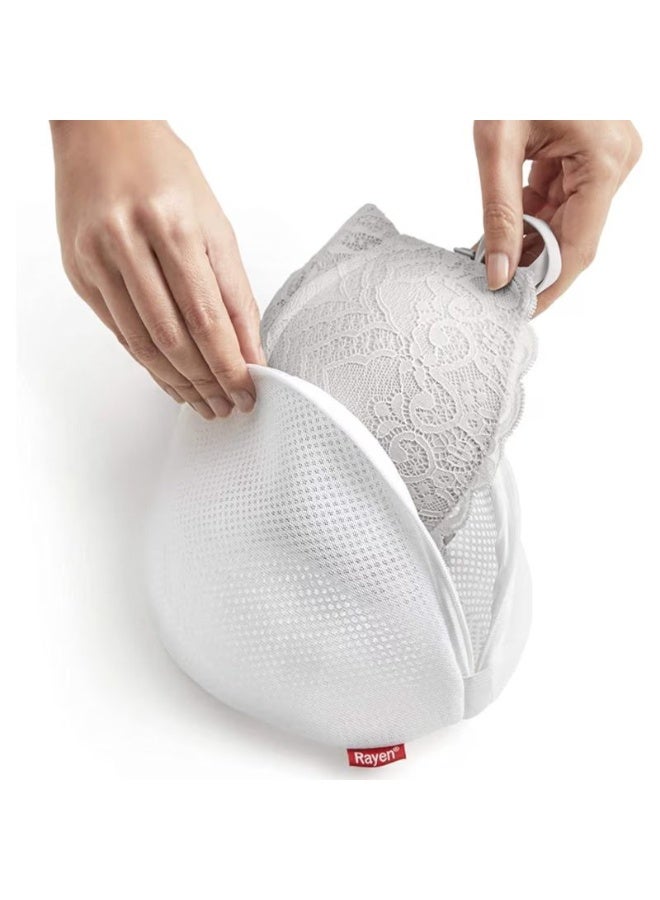 Rayen Mesh Laundry Bag for Delicate Clothes, Reusable Washing Machine Protector with Zipper, White – 18×15×15 cm – Original Spanish Brand - Image 3