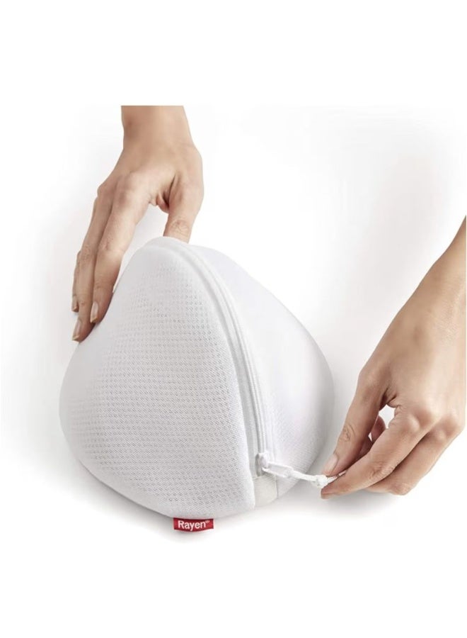 Rayen Mesh Laundry Bag for Delicate Clothes, Reusable Washing Machine Protector with Zipper, White – 18×15×15 cm – Original Spanish Brand - Image 4