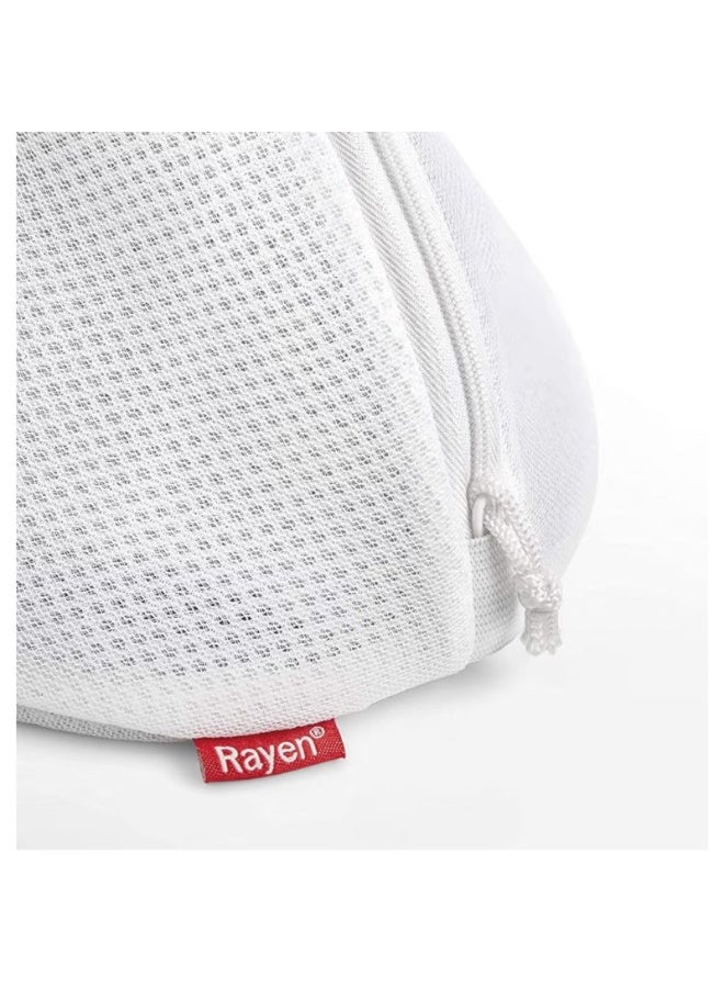Rayen Mesh Laundry Bag for Delicate Clothes, Reusable Washing Machine Protector with Zipper, White – 18×15×15 cm – Original Spanish Brand - Image 5