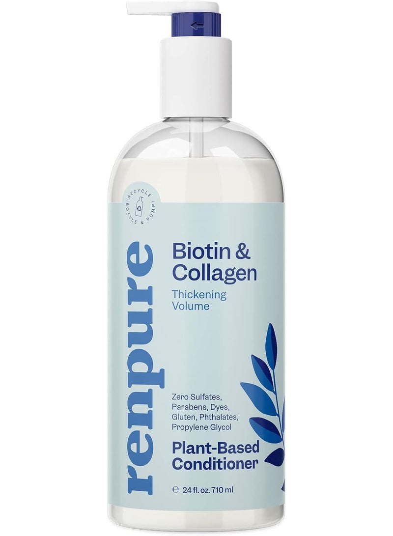 Renpure, Plant-Based Conditioner, Biotin & Collagen, 24 fl oz (710 ml)