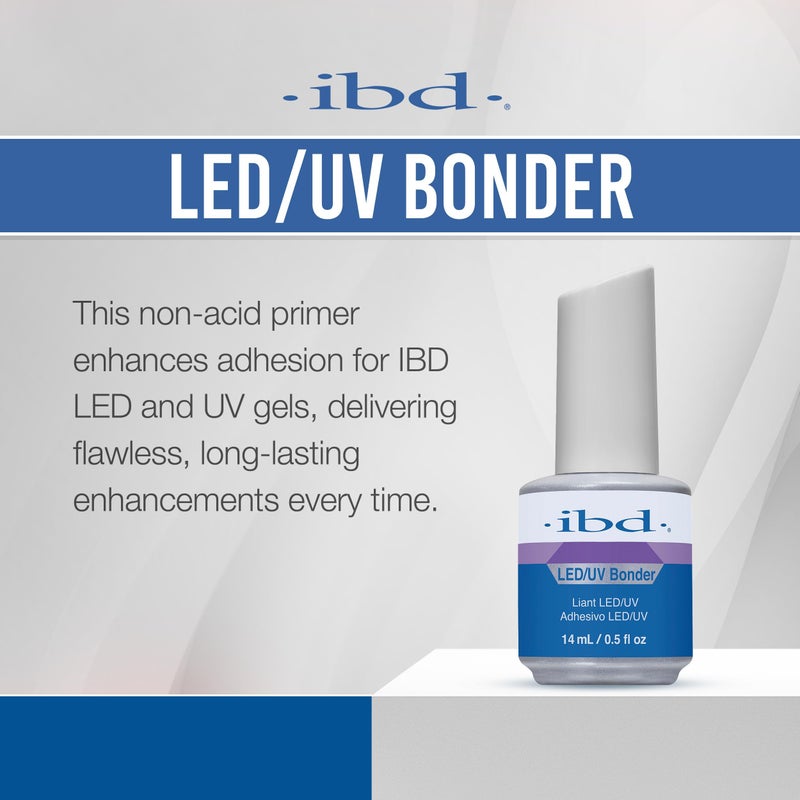 IBD LED/UV Bonder â€“ Nail Primer for Gel Polish and Acrylic Nails, Nail Bonder for Long-Lasting Adhesion, 0.5 oz - Image 3