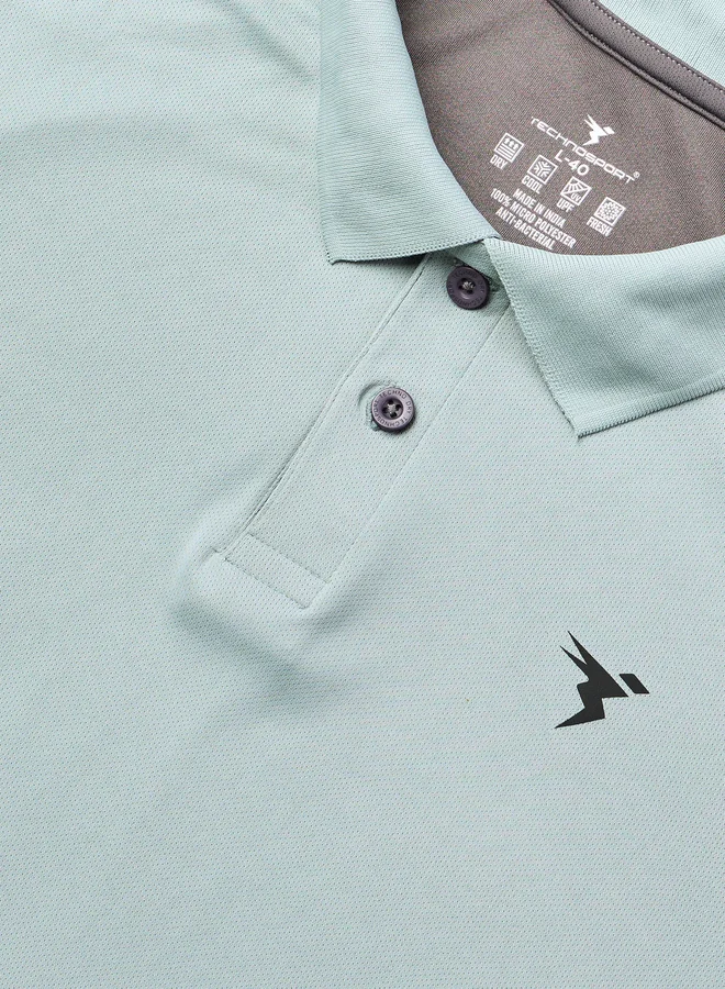 تكنوسبورت Technosport Men Color Block Relaxed Fit Polo