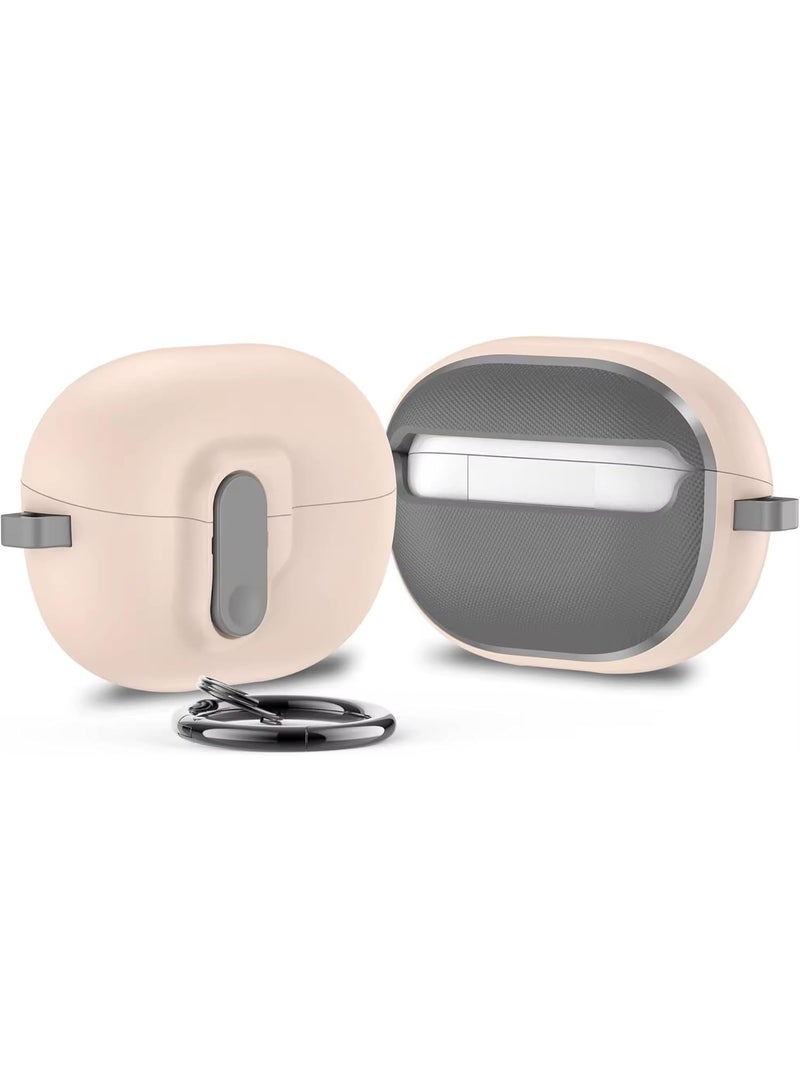 Premium Lock Cover For Huawei Freebuds pro 3 / Freebuds pro 4 Case With Secure Lock Shockproof ForHuawei freebuds pro 3/4 Case High Quality, Water Restrictions (Pink)