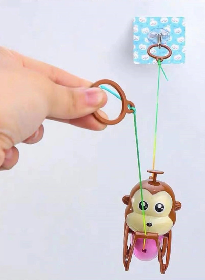 Climbing Rope Monkey Toy with Push Pull Balance and Monkey Sound, Creative Toys Kids Gifts , Kids Birthday Party Favors , Best Monkey Toy Girls Boys, Fidget Toys, Return Gifts  - Image 3