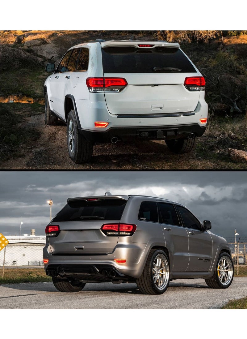 KASTWAVE - Rear Bumper Reflector Light Lamp for Jeep Grand Cherokee 2012-2018, for Patriot 2013-2017, for Dodge Journey 2012-2020, Back Bumper Reflectors Left and Right Red Les Replace 57010720AC, 57010721AC - Image 1