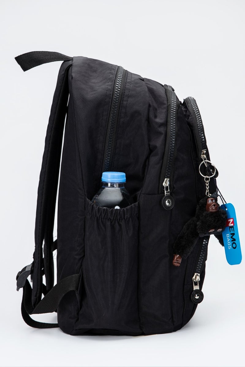 Nemo Bags School Bag Unisex Black Medium Waterproof Clinker Fabric Travel Laptop Bag  - Image 3