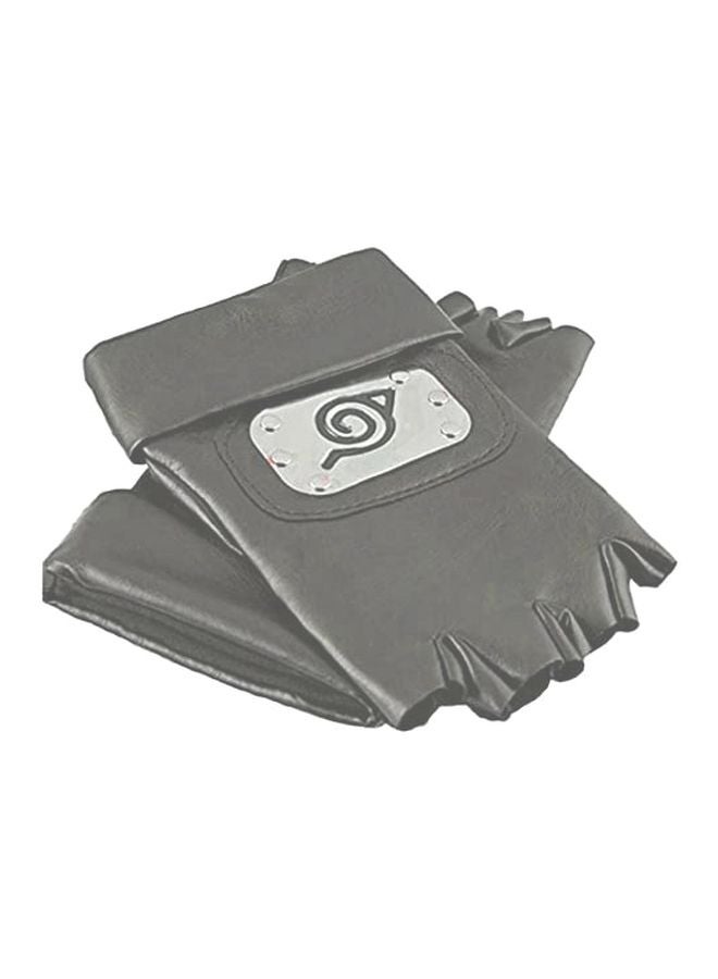 Naruto Kakashi Konoha Leaf Cosplay Gloves Pair - Image 2