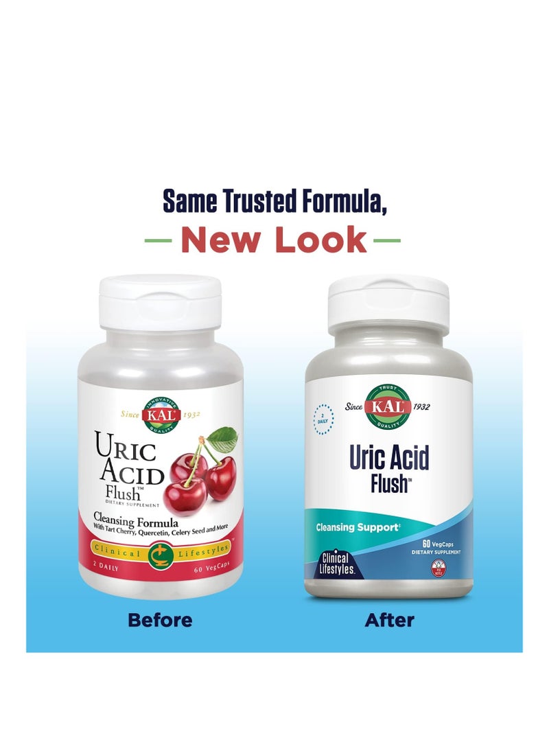 KAL Uric acid Flush Cleansing Support 60 Veg Caps - Image 3