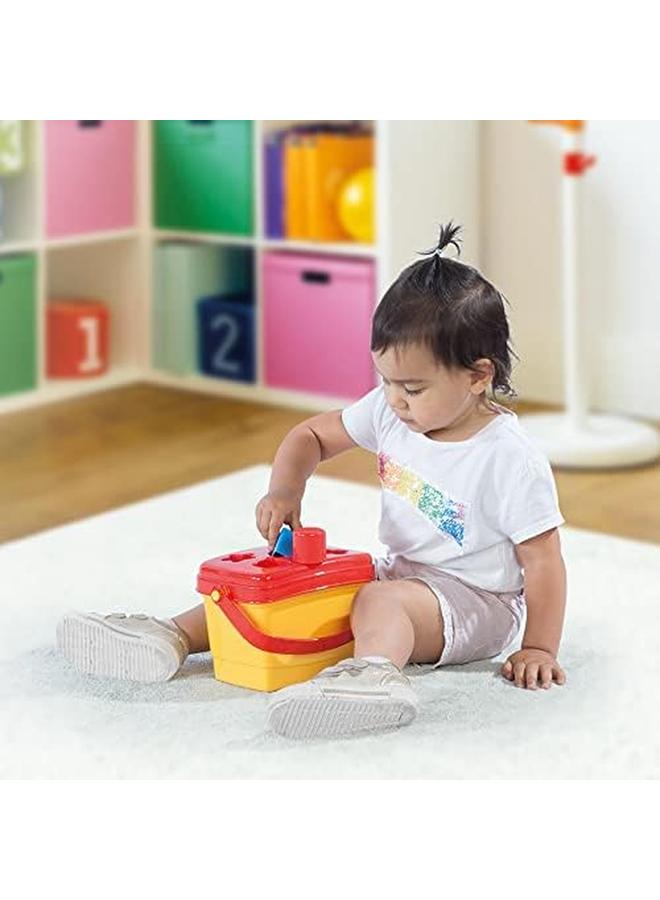 Dolu Kids Shape Sorter Bucket With 5 Shapes For Ages 1 Plus Years Old Multicolored - Image 2