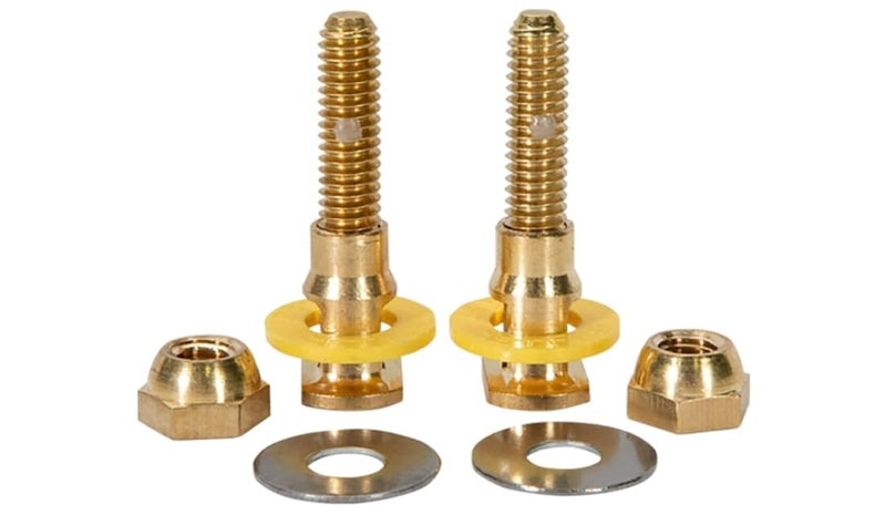 Fluidmaster 7110A-001-P10 Setfast Self-Adjusting Toilet Bowl to Floor Bolts, Brass - Image 4