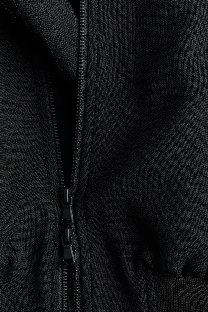 H&M  Cropped Wool Bomber Jacket - Wardrobe.NYC for Women | Best Price UAE