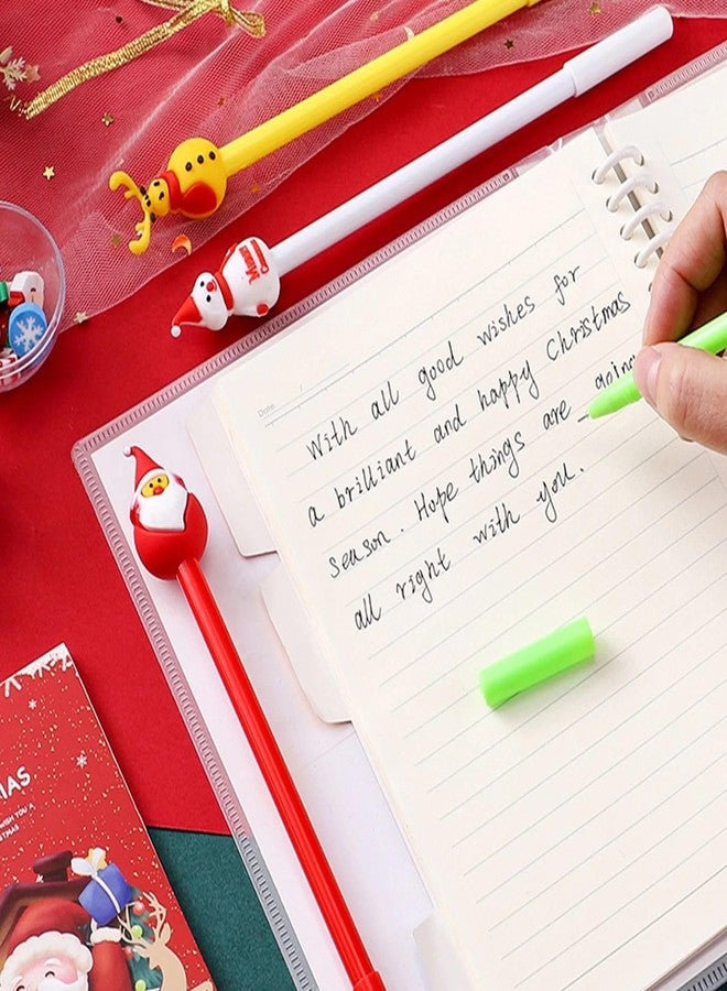 Le Delite 20 pieces Christmas Gel Ink Pen Novelty Rollerball Pens Gel Ink xmas Characters Stick Pen Cartoon Gel Ink Pens for School Boys and Girls Office Supplies, Random xmas Styles - Image 1