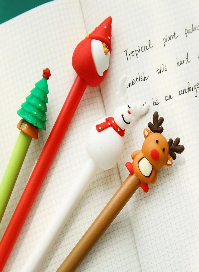 Le Delite 20 pieces Christmas Gel Ink Pen Novelty Rollerball Pens Gel Ink xmas Characters Stick Pen Cartoon Gel Ink Pens for School Boys and Girls Office Supplies, Random xmas Styles - Image 3