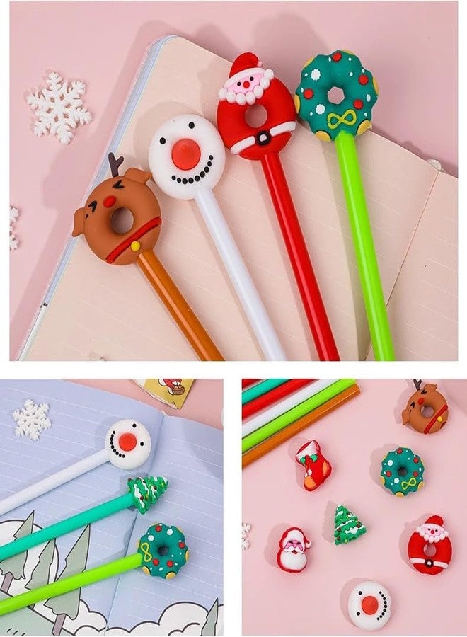 Le Delite 20 pieces Christmas Gel Ink Pen Novelty Rollerball Pens Gel Ink xmas Characters Stick Pen Cartoon Gel Ink Pens for School Boys and Girls Office Supplies, Random xmas Styles - Image 5