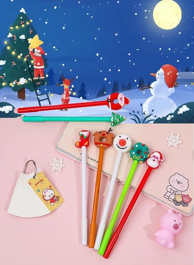 Le Delite 20 pieces Christmas Gel Ink Pen Novelty Rollerball Pens Gel Ink xmas Characters Stick Pen Cartoon Gel Ink Pens for School Boys and Girls Office Supplies, Random xmas Styles - Image 4