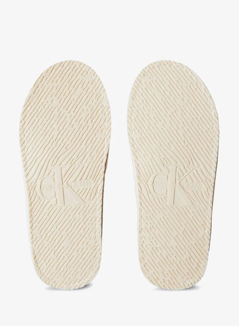 Calvin Klein Jeans Light Cashew Satin House Slippers for Women | Best Price UAE