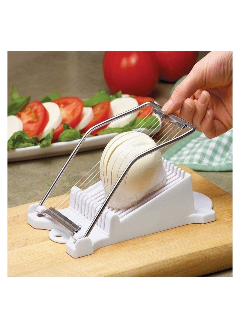 Convenient Kitchen Luncheon Meat Cheese Egg Slicer Stainless Steel Wire Slicer BPA-free