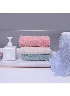 STORE77 Connectwide Set Of 3 Microfiber Face Towel Flower Design Soft Fast Drying Cleaning Towelfit For Multipurpose Exfoliating Highly Absorbent Extra For Hand Gym Spa  - Image 4