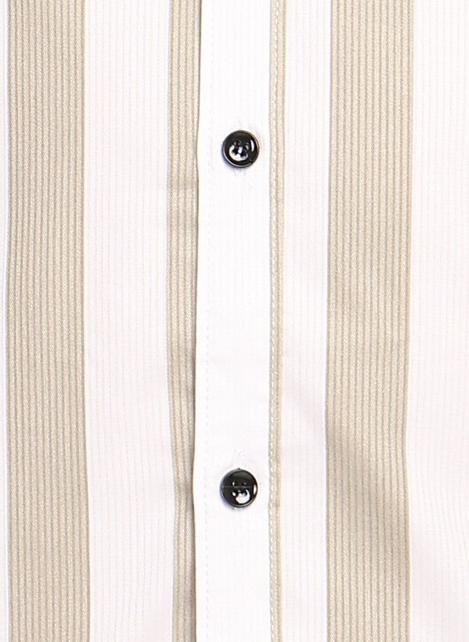 BADLAND Men Relaxed Striped Casual Shirt - Image 4