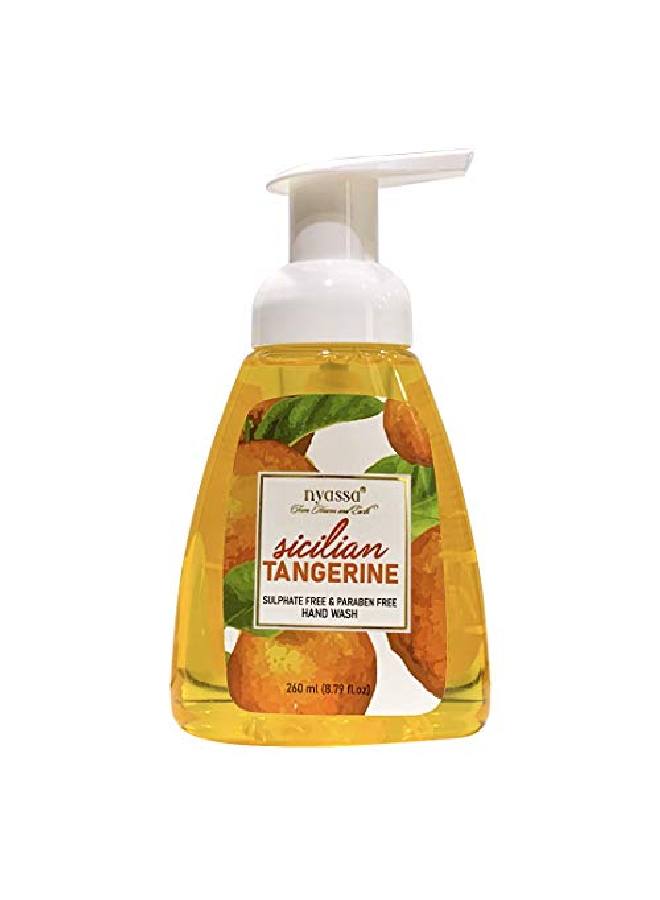 Nyassa Sicilian Tangerine Foaming Handwash 260ml Sulphate and Paraben Free - Image 2