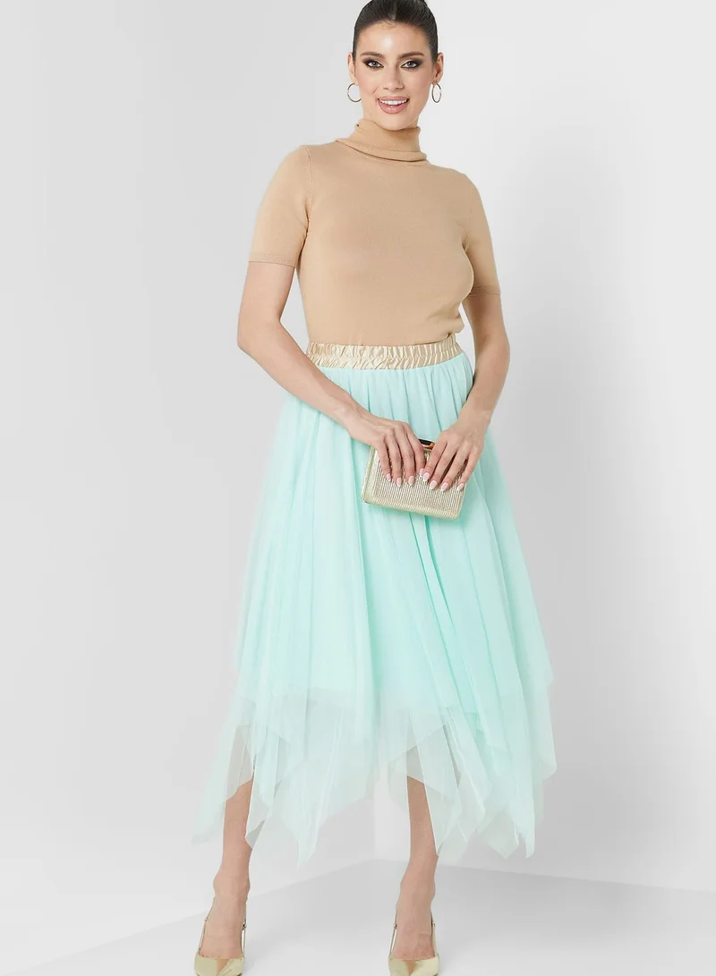 BERTY Tiered Mesh Skirt