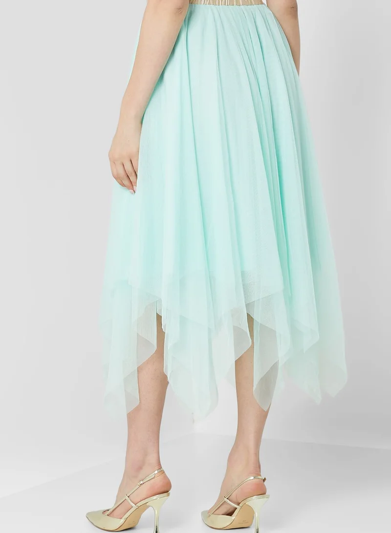 BERTY Tiered Mesh Skirt