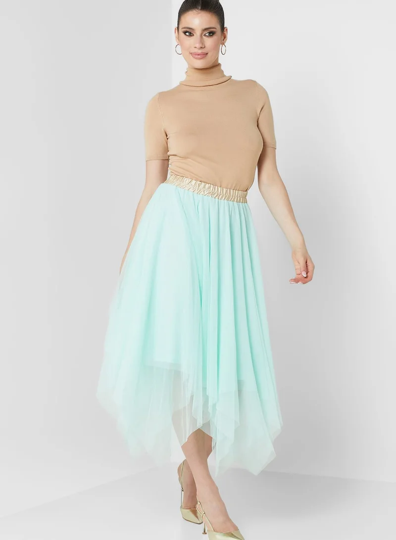 BERTY Tiered Mesh Skirt