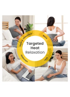 KASTWAVE Electric Heating Pad for Back Pain & Cramps Relief, 30 x 60cm USB Heat Mat, Auto Shut Off, Fast Heating Technology, Portable Car Travel Electric Warm Heat Mat, Crystal Fleece Safe Heated Pad  - Image 4