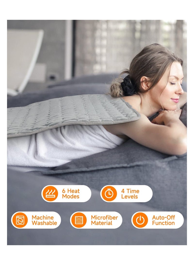 KASTWAVE Electric Heating Pad for Back Pain & Cramps Relief, 30 x 60cm USB Heat Mat, Auto Shut Off, Fast Heating Technology, Portable Car Travel Electric Warm Heat Mat, Crystal Fleece Safe Heated Pad - Image 2