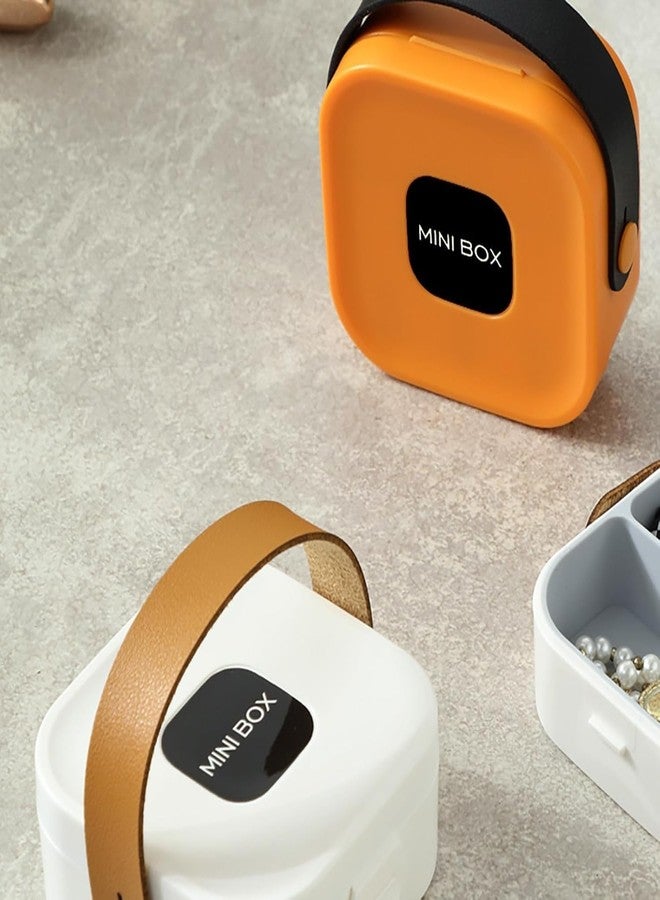 MGNLR Mini Jewelry Box - Jewelry Box Organizer With Compartments, Multifunctional Organizer For Earrings, Bracelets, Necklaces | Ideal For Safekeeping Jewelry | Jewelry Storage Box For Women - Image 5