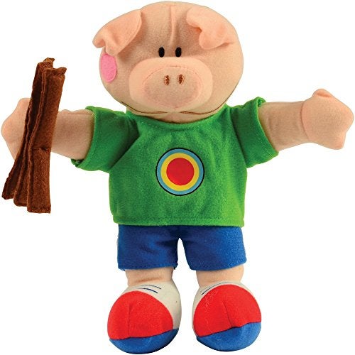 Constructive Playthings "The Three Little Pigs" Wolf and Pig Puppet Set from The Childhood Favorite Book - Image 4