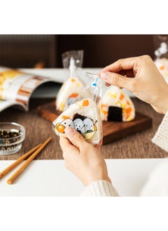 Sweet seven Convenient 50pcs Disposable Onigiri Wrappers with Charming Patterns - Easy Tear for Rice Balls, Sushi, and Kimbap Presentation  - Image 3