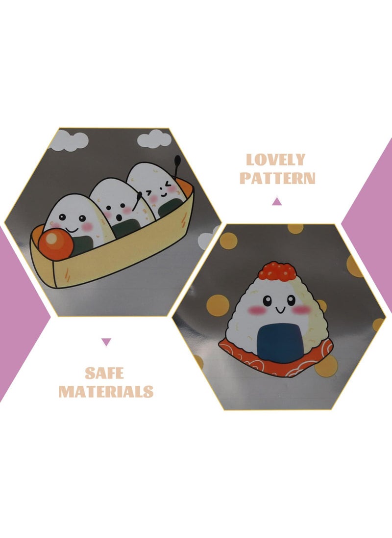 Sweet seven - Convenient 50pcs Disposable Onigiri Wrappers with Charming Patterns - Easy Tear for Rice Balls, Sushi, and Kimbap Presentation - Image 1