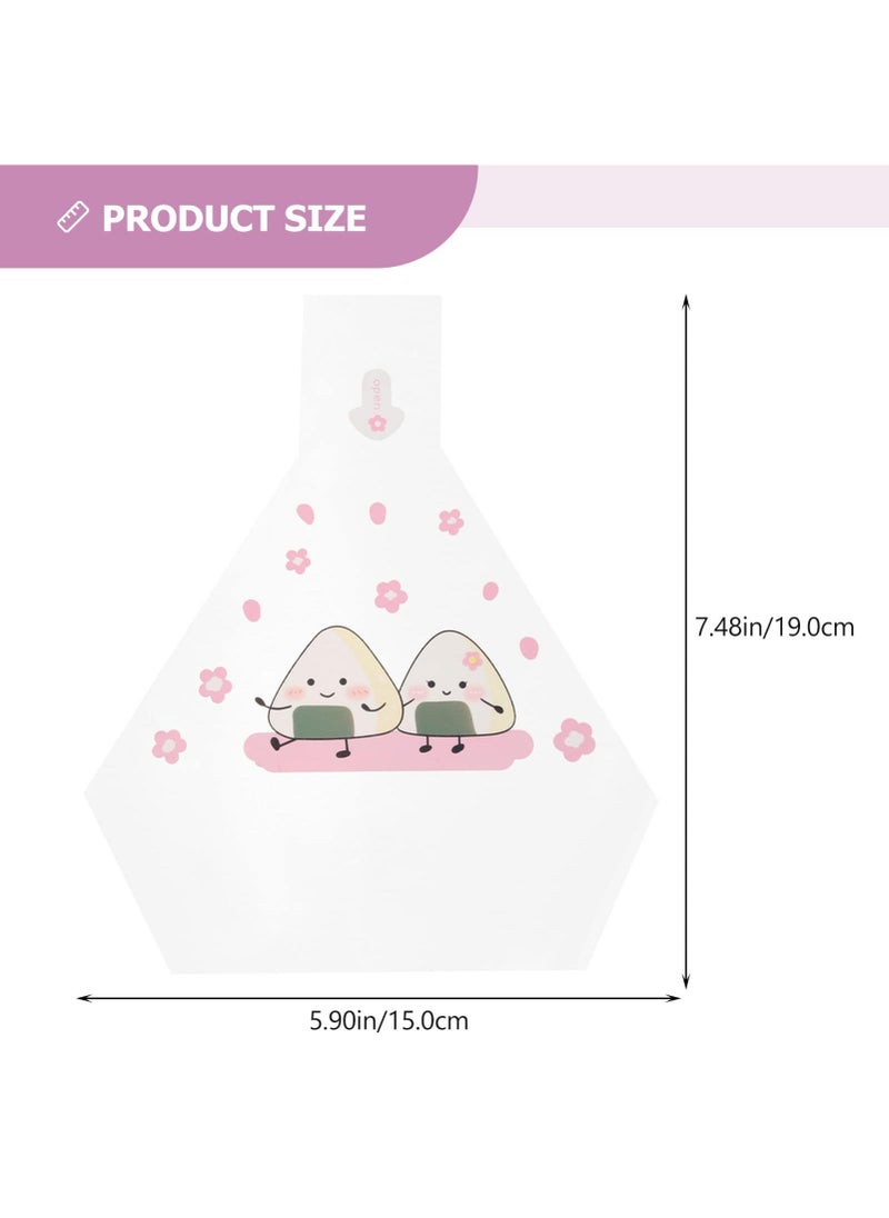 Sweet seven - Convenient 50pcs Disposable Onigiri Wrappers with Charming Patterns - Easy Tear for Rice Balls, Sushi, and Kimbap Presentation - Image 1