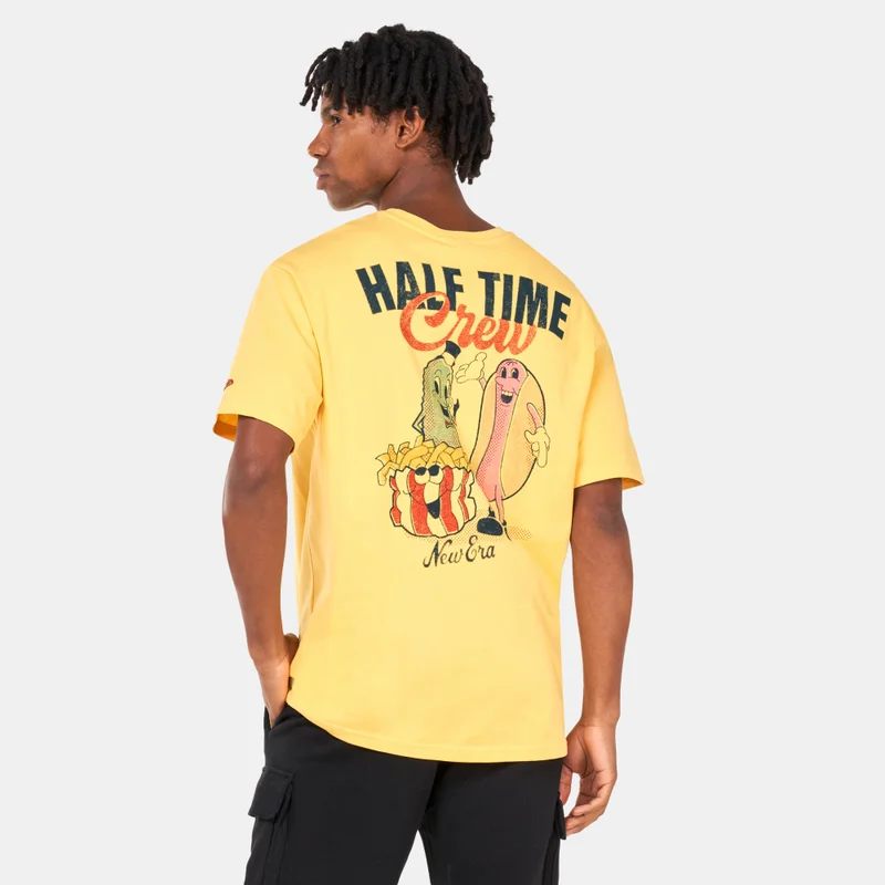 NEW ERA Men's Food Graphic Stone Oversized T-Shirt