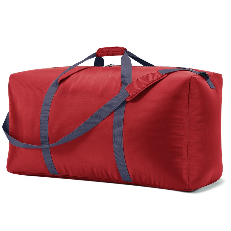 iFARADAY Extra Large Duffel Bag 32.5 inch 105L Lightweight Luggage for Travel Camping Storage-Red - Image 1
