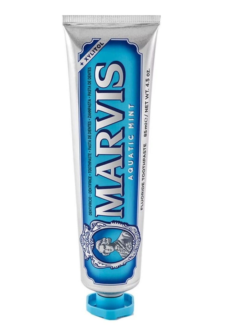 مارفيس معجون أسنان بنكهة النعناع المائي 85 مل - معجون أسنان إيطالي فاخر بنكهة النعناع البحري المنعشة - Image 1
