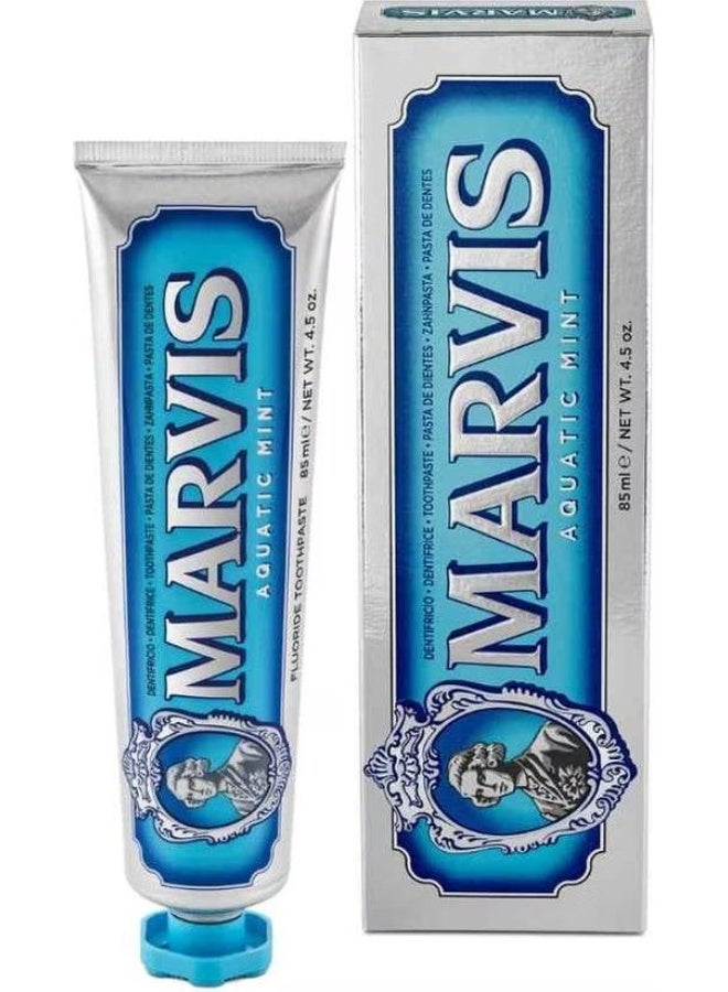 مارفيس معجون أسنان بنكهة النعناع المائي 85 مل - معجون أسنان إيطالي فاخر بنكهة النعناع البحري المنعشة - Image 2
