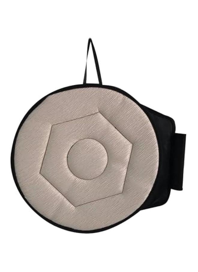 Generic 360 Degree Rotating Seat Cushion Portable Breathable Gift Chair Cushion Rotating Disc for Elderly Travel Home, Beige, 40cmx45cmx2cm  - Image 1