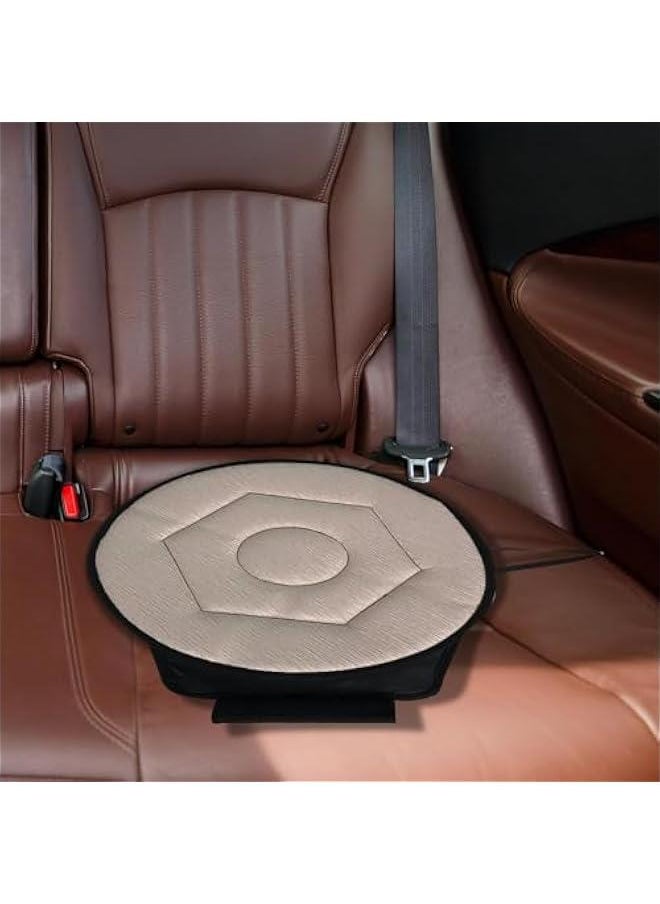 Generic 360 Degree Rotating Seat Cushion Portable Breathable Gift Chair Cushion Rotating Disc for Elderly Travel Home, Beige, 40cmx45cmx2cm  - Image 3