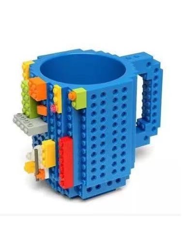 Durable LEGO-Style Mug Blue