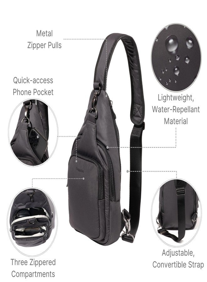 Baggallini Central Park Sling - 12x7 Sling Crossbody Bag with Convertible Adjustable Shoulder Strap - Image 3